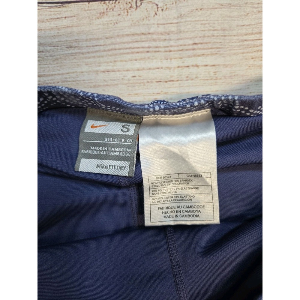 Nike Dri-FIT Women's Blue Geometric Tennis Skort Athletic Skirt Size Small - Picture 2 of 8